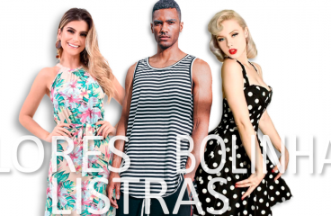 Padronagens florais, listras e bolinhas